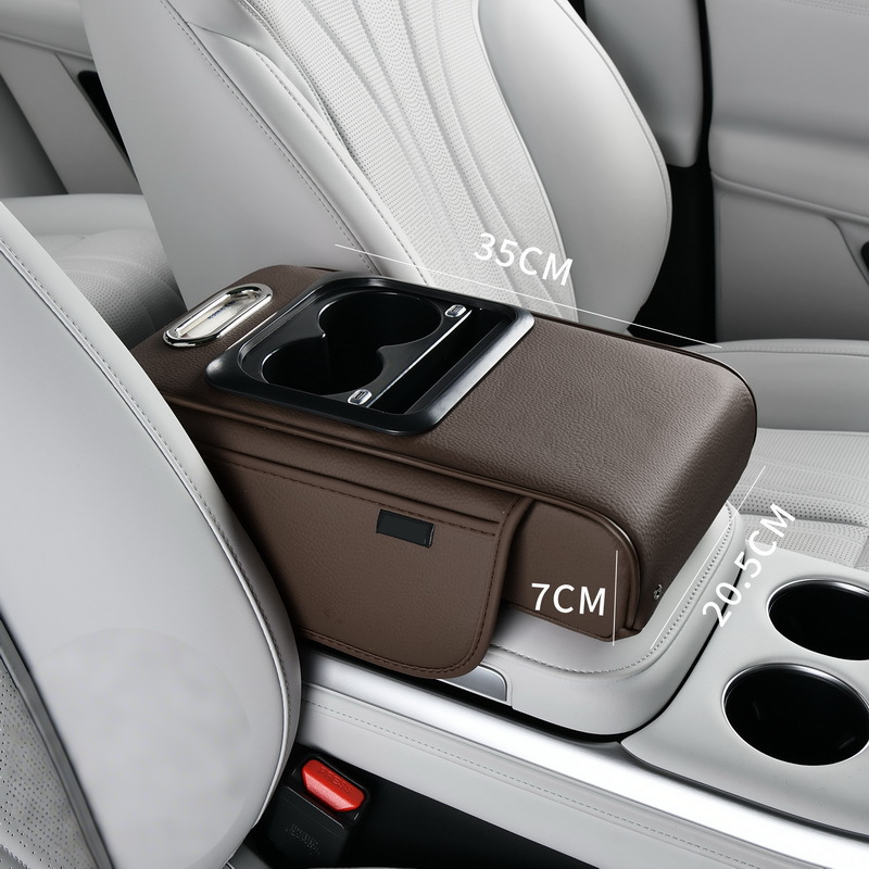 Center Console Armrest with USB Port – Storage and Cup Holder