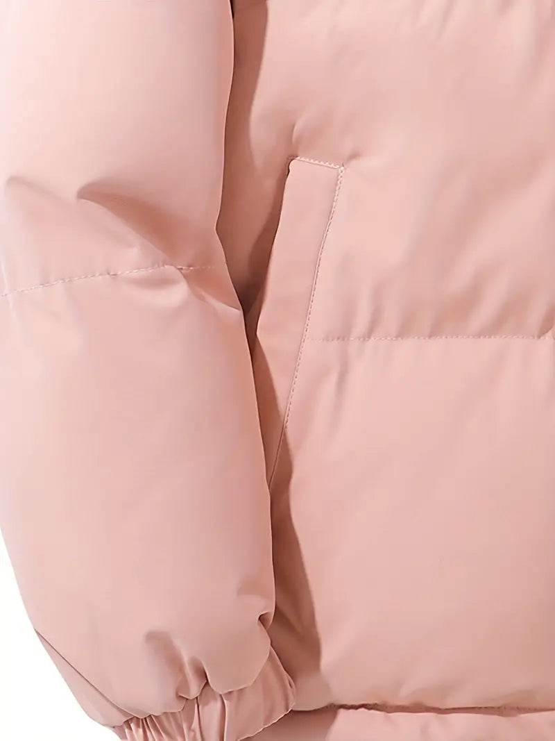 Hooded Puffer Jacket | Quilted Lightweight Insulation | Zipper Closure & Adjustable Hem | Warmth and Comfortable Fit