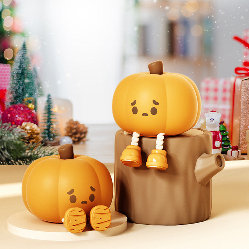 Silicone Pumpkin Night Light with Dimmable Glow for Halloween Decor