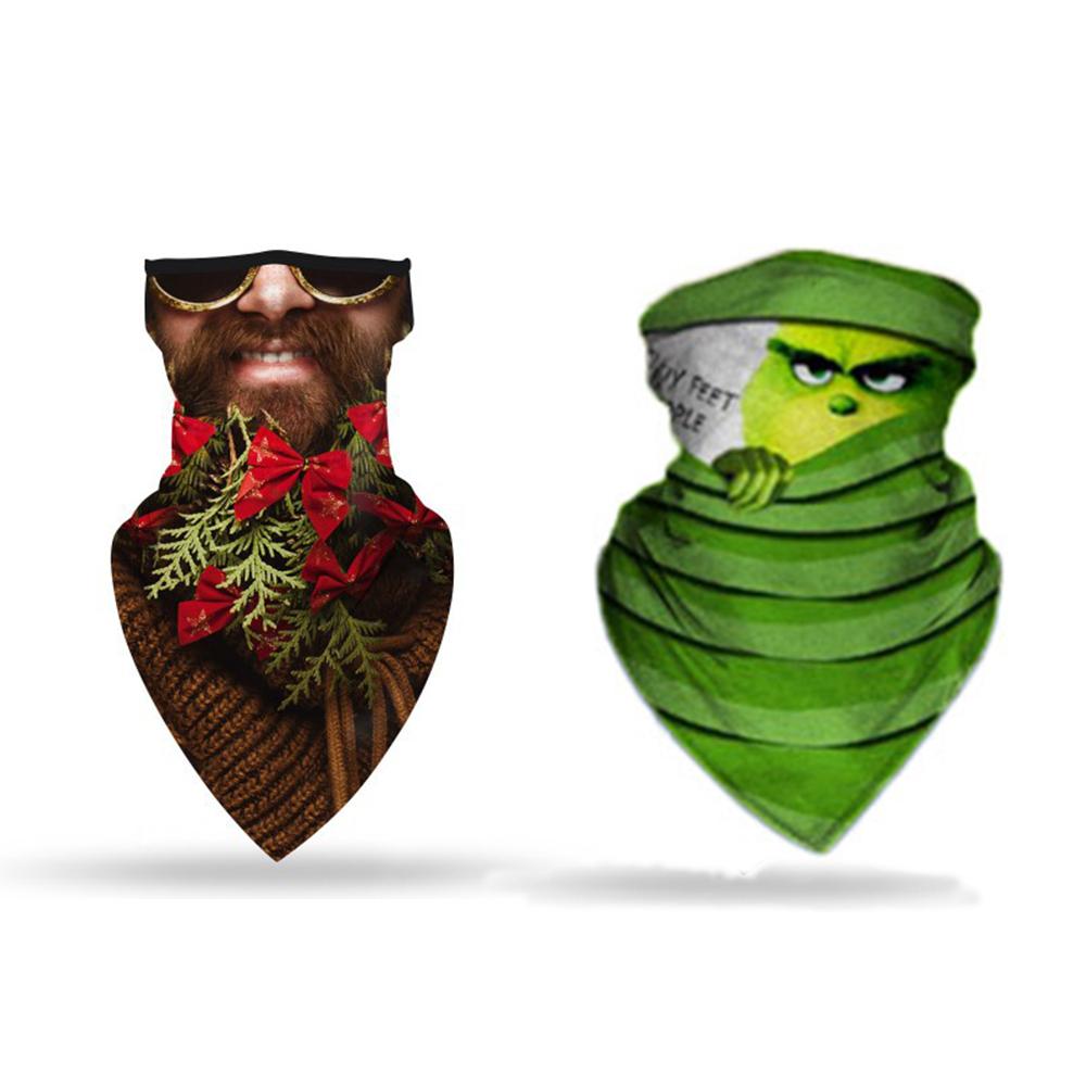 2 Pcs Funny Ugly Christmas Masks Neck Gaiters