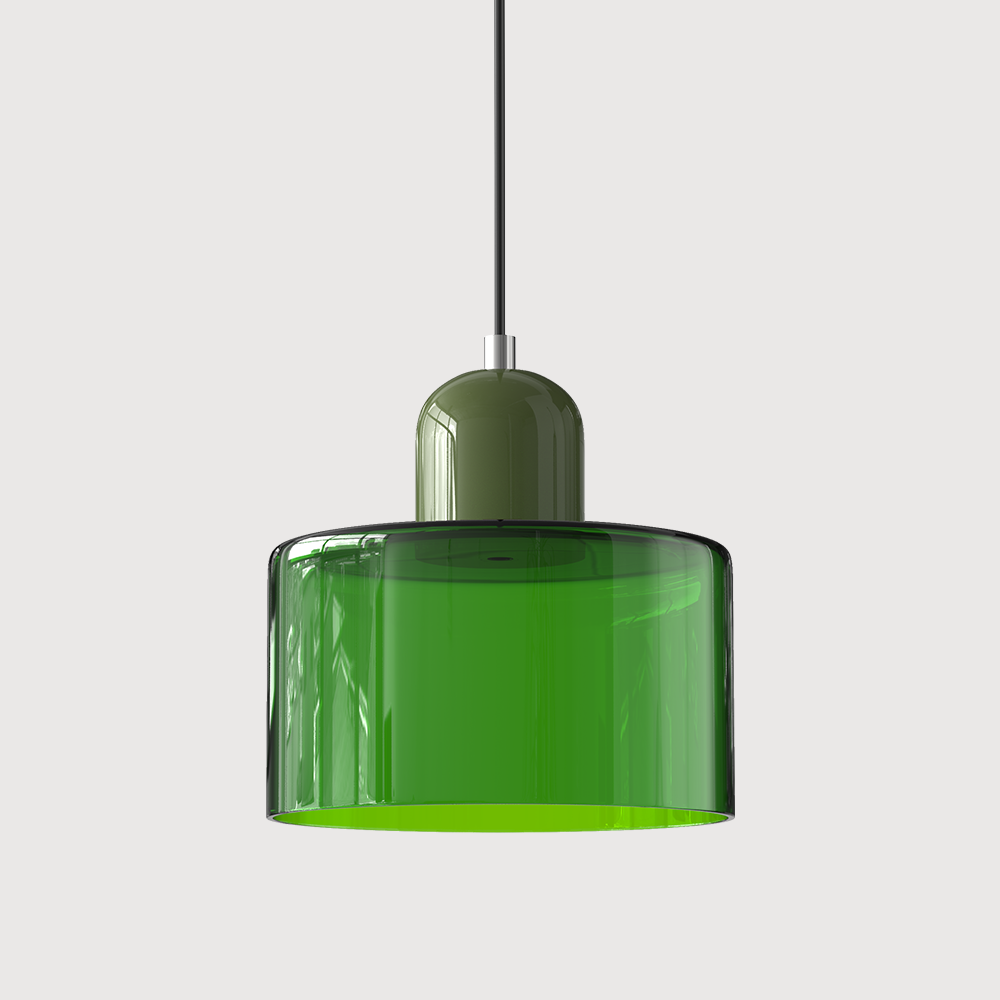 Pendant Light | Bauhaus-Inspired Glass Shade | Adjustable Hanging Length | Easy Assembly