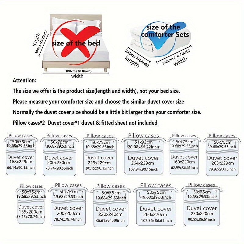 Bedding Set | 3-Piece | Breathable Comfort | Polyester