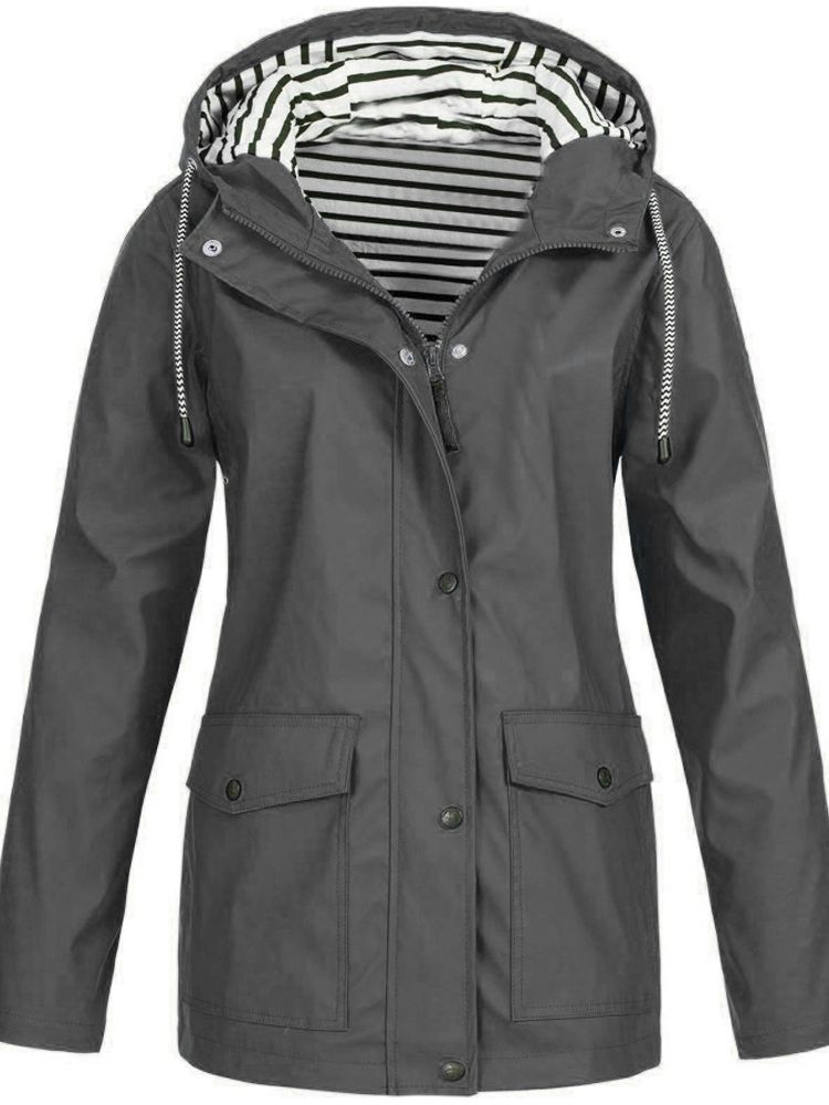 ElementGuard Stylish Waterproof Windbreaker for Women