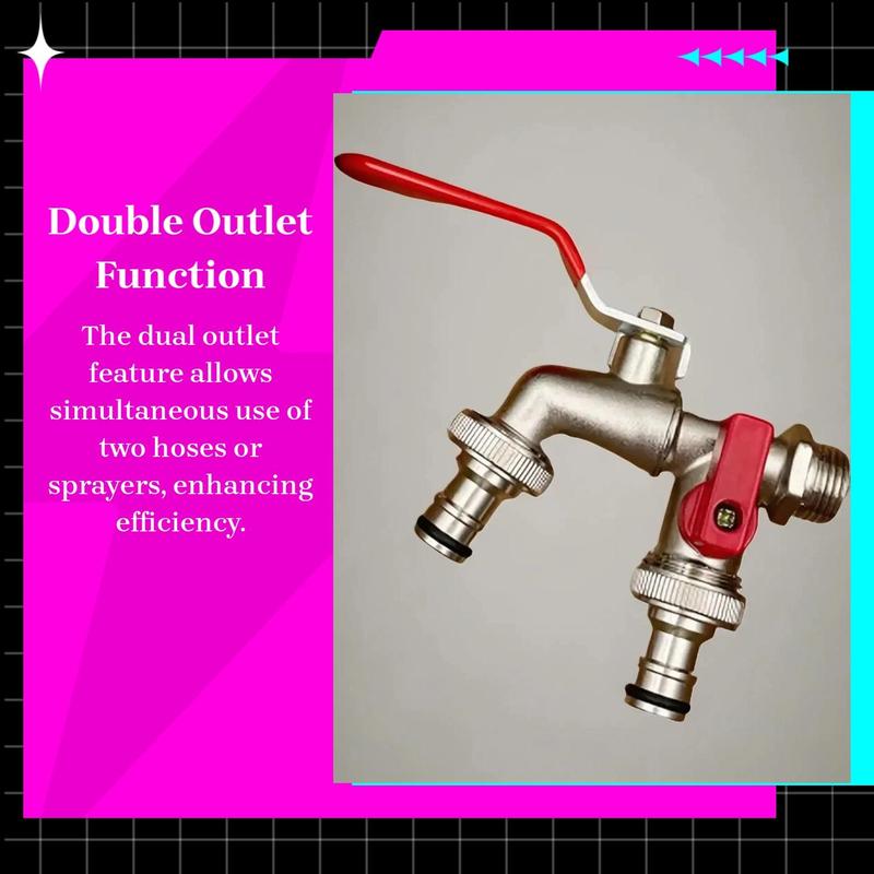 Stainless Steel Double Outlet Faucet