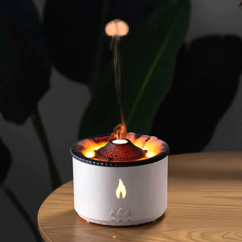 Volcano Humidifier | Soothing Mist | Relaxing Ambient Light | Dishwasher Safe