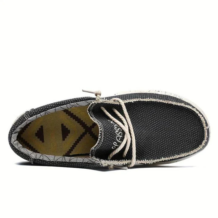 Men’s Slip-On Shoes | Breathable Knit Mesh Upper & Lace Closure | Durable Materials | Comfortable Fit for All-Day Wear