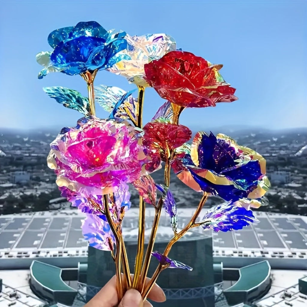Vibrant Faux Rose Arrangement for Mother’s Day and Home Decor