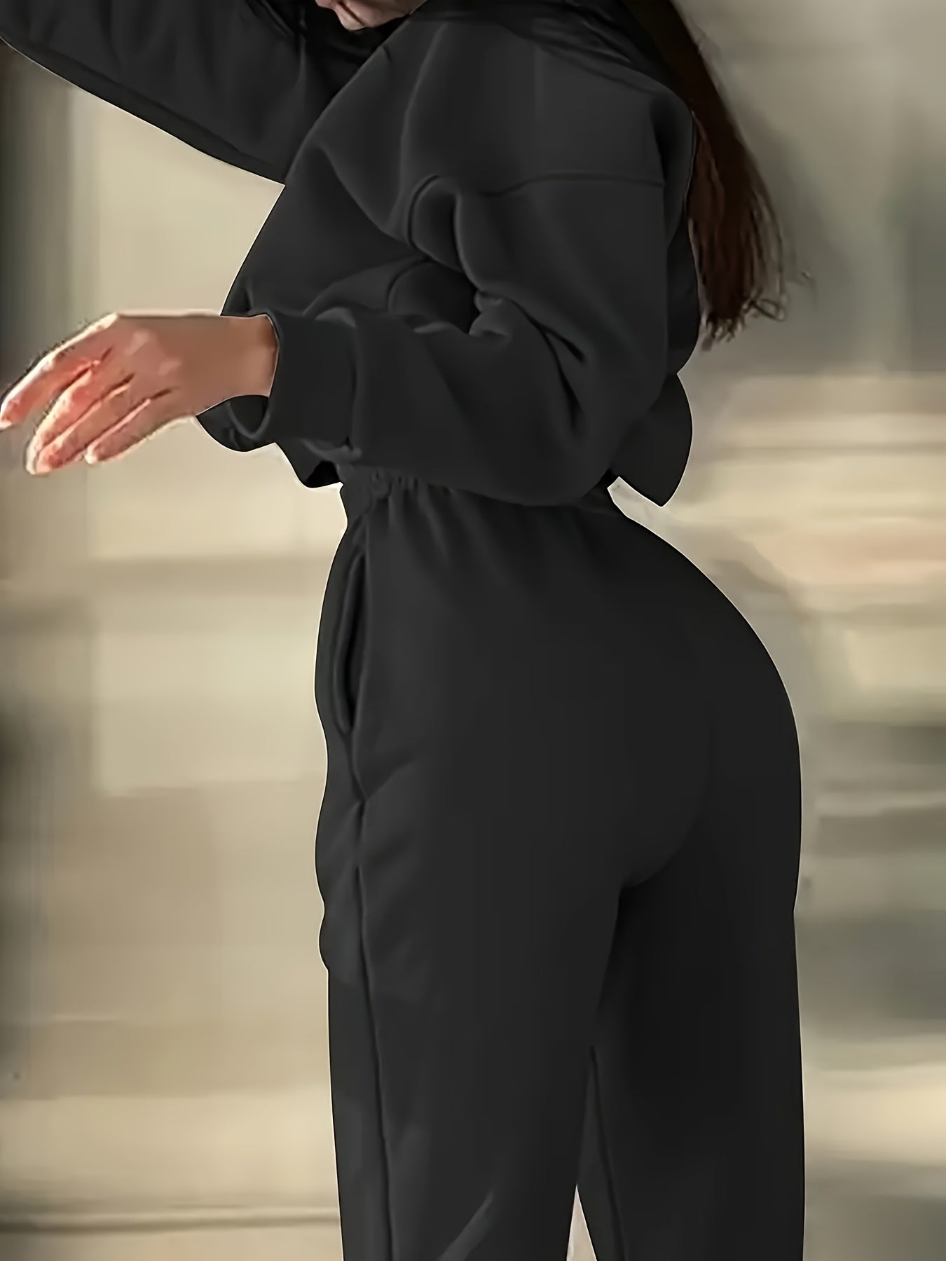 Women's Sweatshirt Set | Stretchy Knit | All-Season Comfort | Polyester