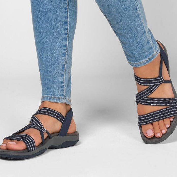 Women's Plus Size Sandals | Orthopedic Soft Sole & Adjustable Straps | Breathable Summer Comfort