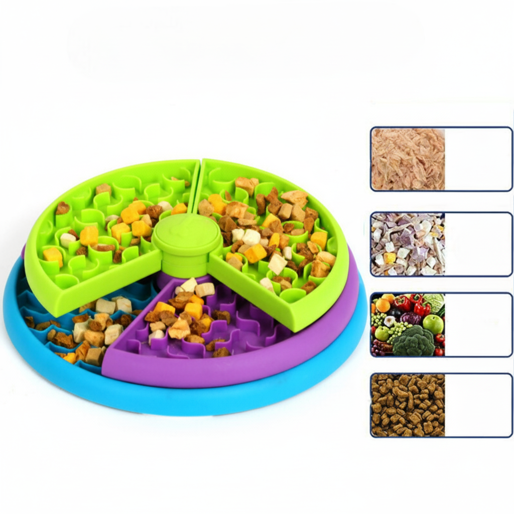 Engaging Slow-Feeder Bowl for Healthier Dog Dining