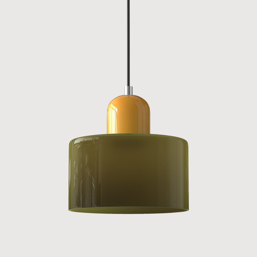 Pendant Light | Bauhaus-Inspired Glass Shade | Adjustable Hanging Length | Easy Assembly