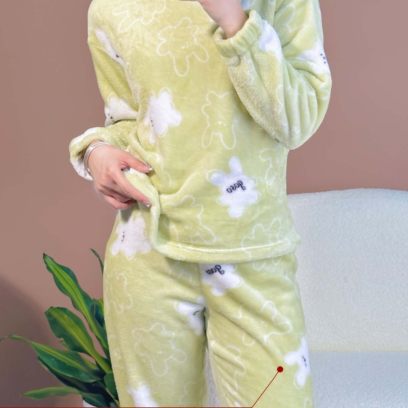 Women's Pajama Set | Floral Print | Soft Stretchy Comfort | Polyester