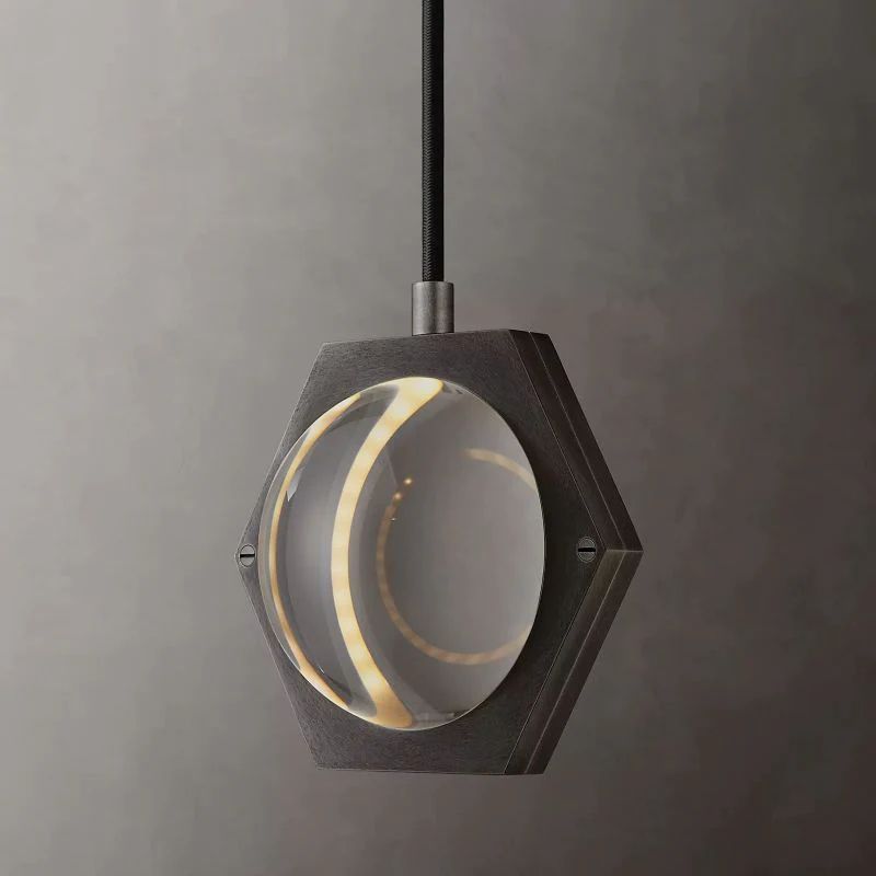 Liora — LED Crystal Orb Pendant Light with Dimmer Control