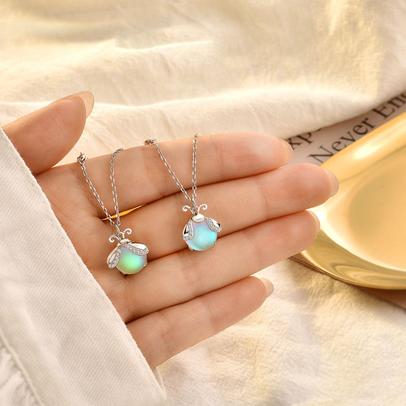 Celestial Glow Pendant Necklace in Sterling Silver