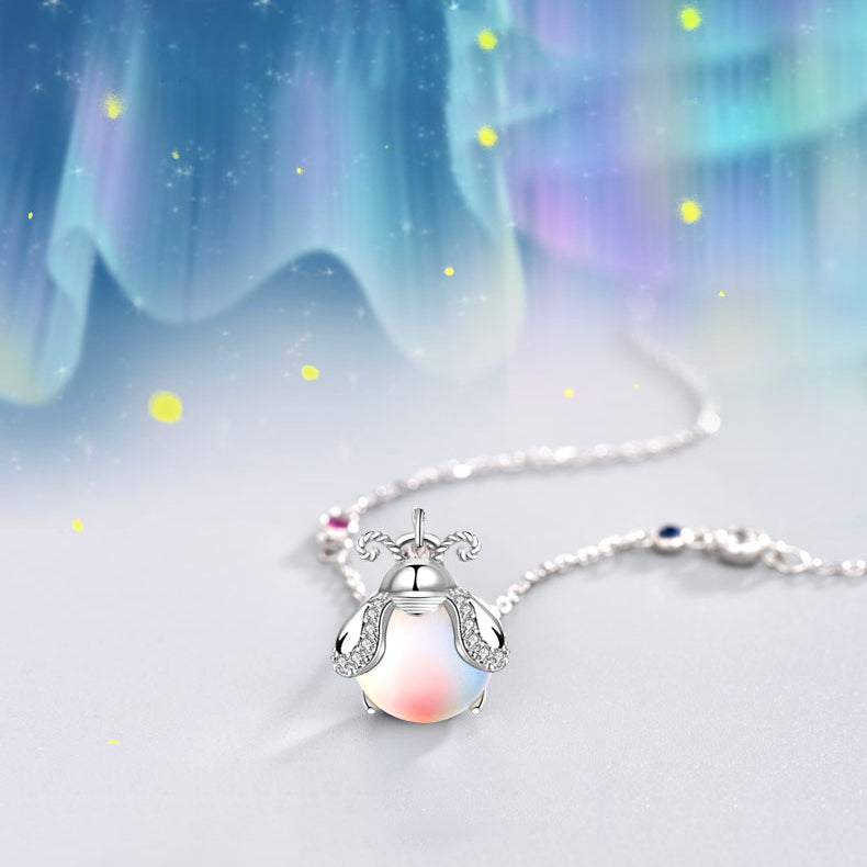 Celestial Glow Pendant Necklace in Sterling Silver
