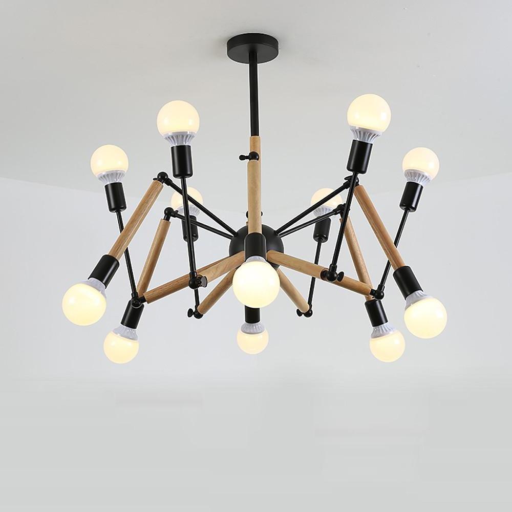 12 Lights Taavita Sputnik Design Nordic Chandeliers Hanging Pendant Lamp Light