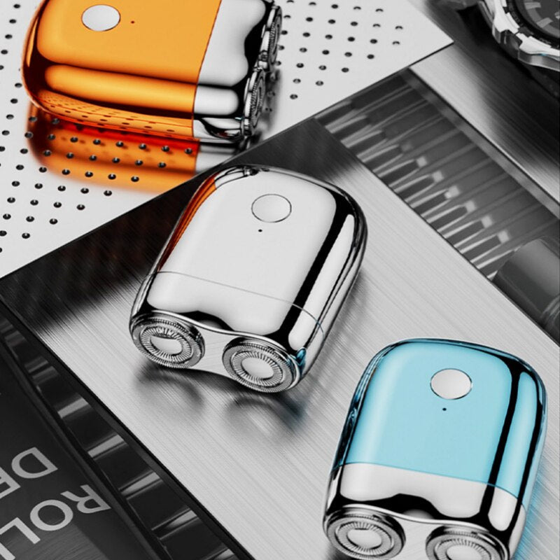 Compact Electric Razor for Men with Magnetic Features