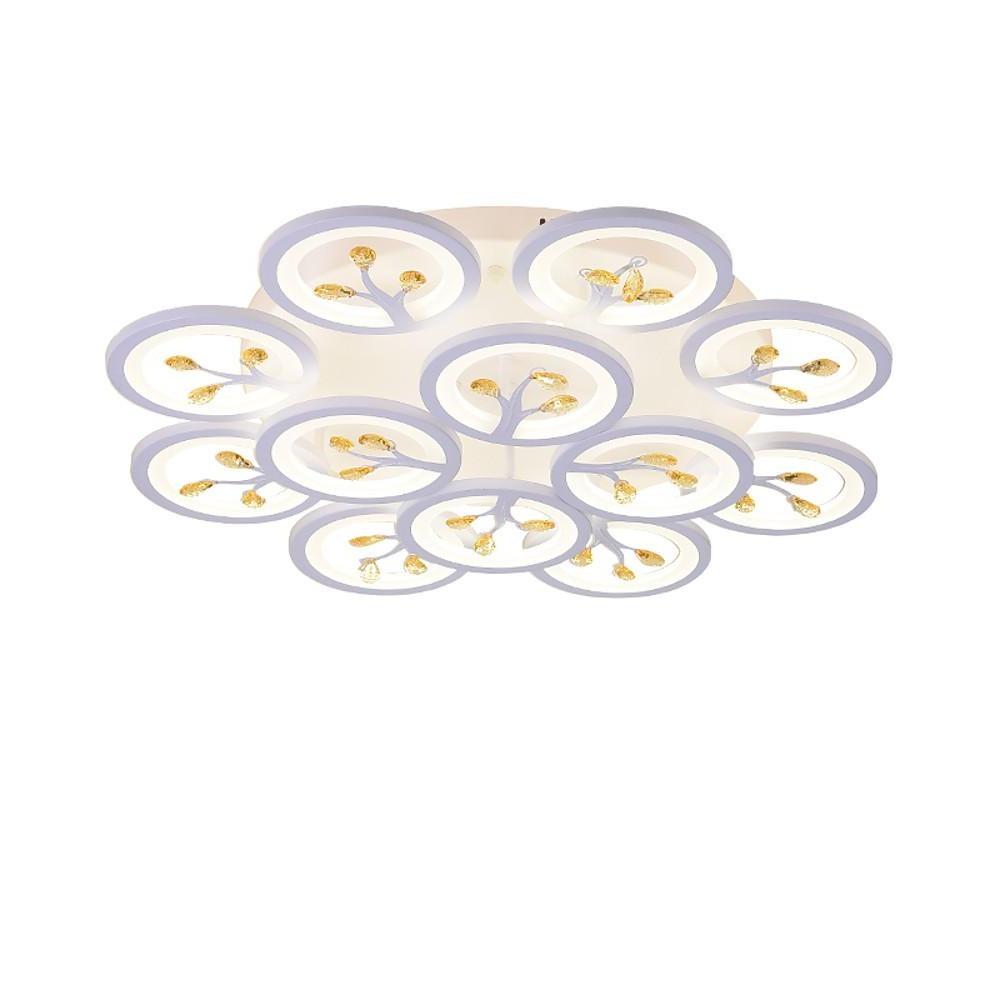 16-Light Flower Dimmable LED White Nordic Ceiling Flush Mount Lighting