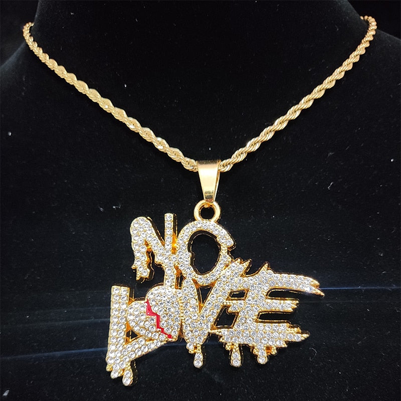 Bold Urban Cuban Link Necklace with 'Fearless' Charm