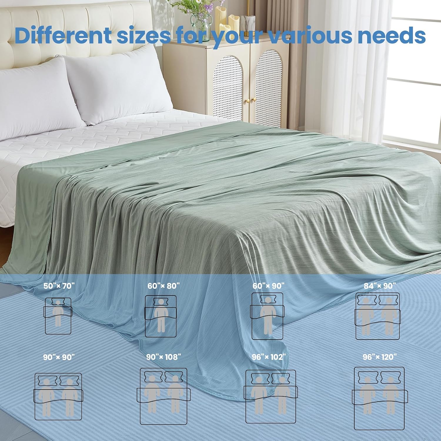 Lightweight Summer Cooling Blanket - Soft Comfort for Hot Sleepers