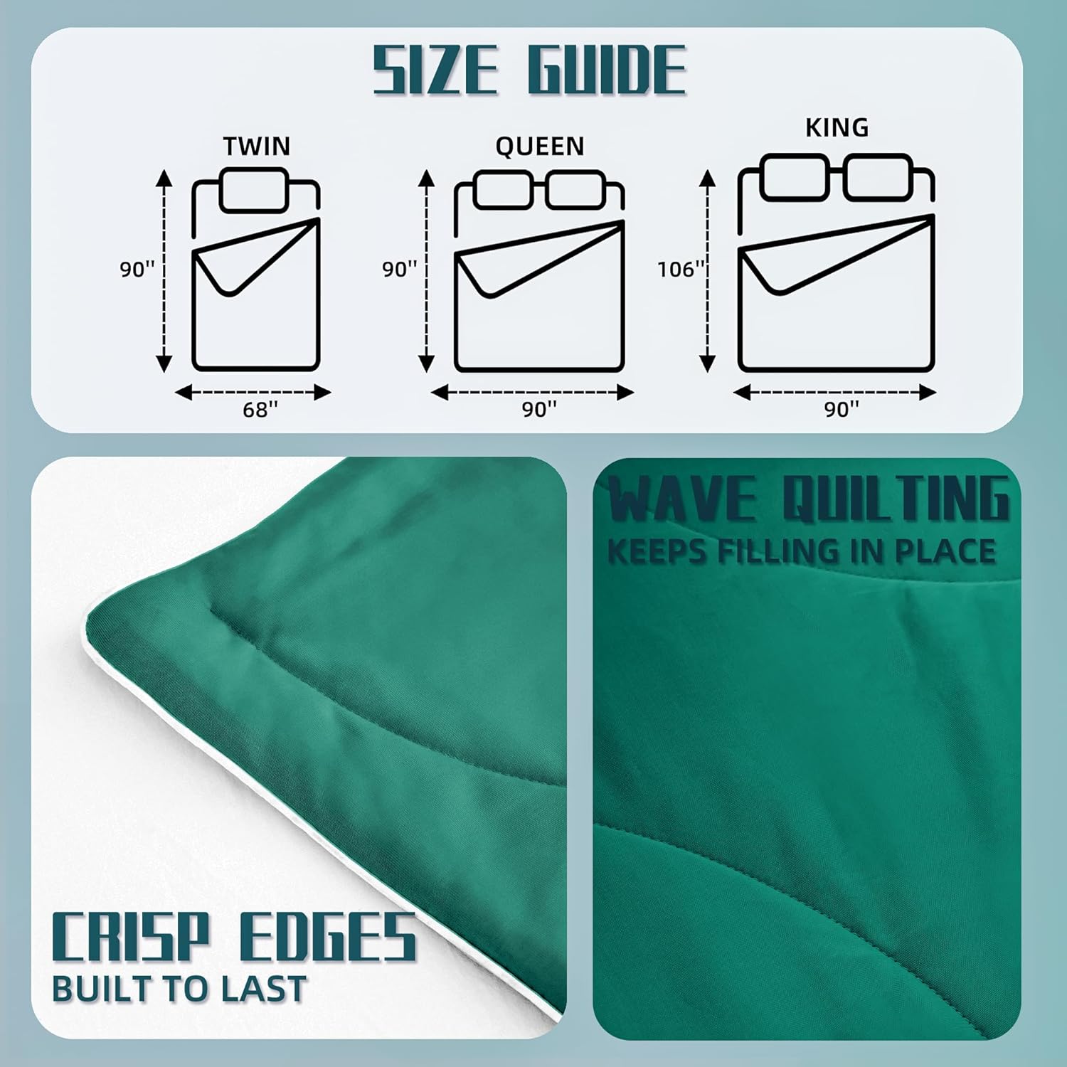 Lightweight Cooling Blanket Set with Pillowcases | Moisture-Wicking Fabric