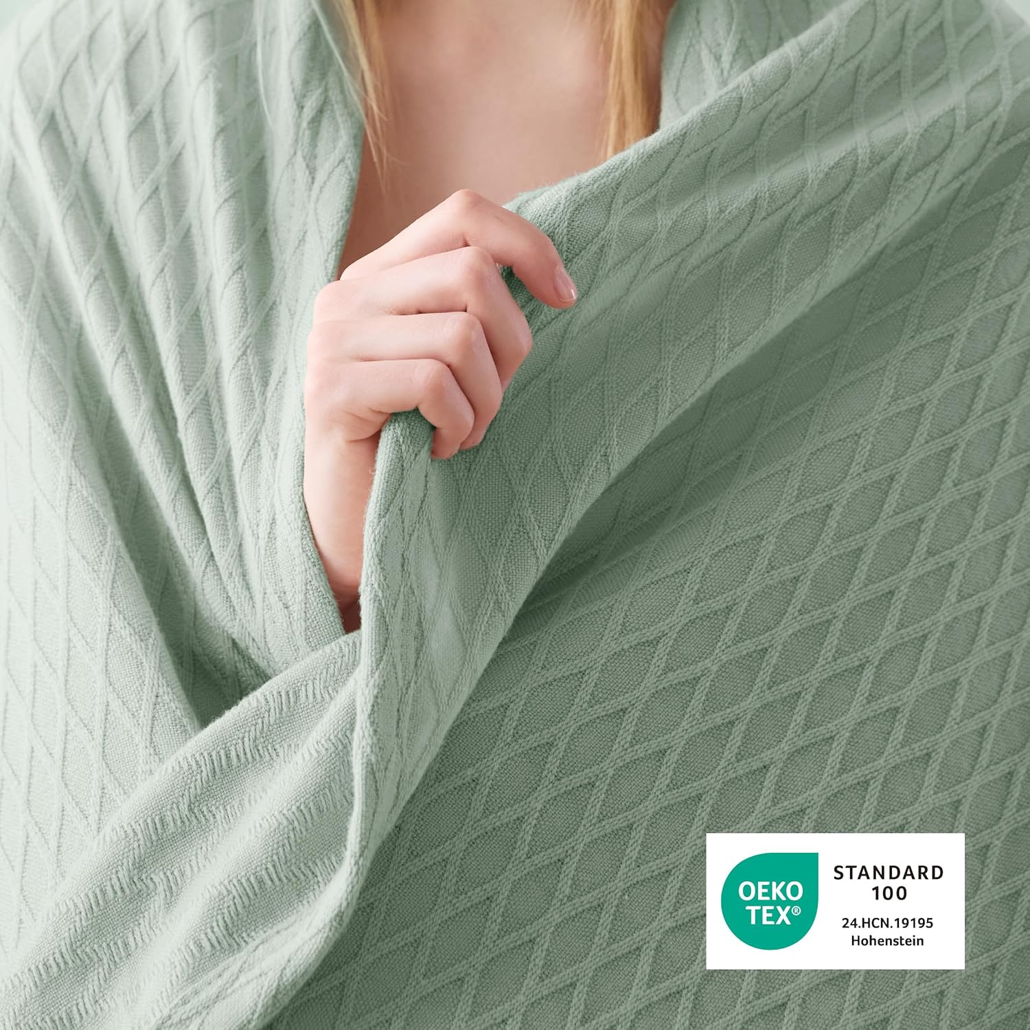 Cooling Bamboo Rayon Throw Blanket for Hot Sleepers - Lightweight Summer Comfort