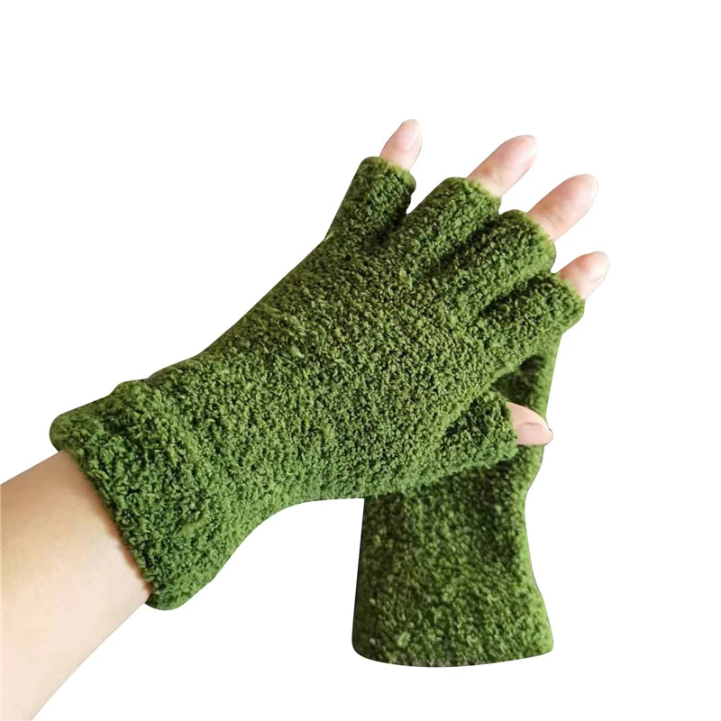 Half Finger Gloves for Winter Warmth and Comfort