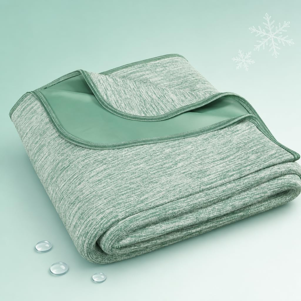 Queen Size Lightweight Cooling Blanket for Hot Sleepers with Q-Max >0.4