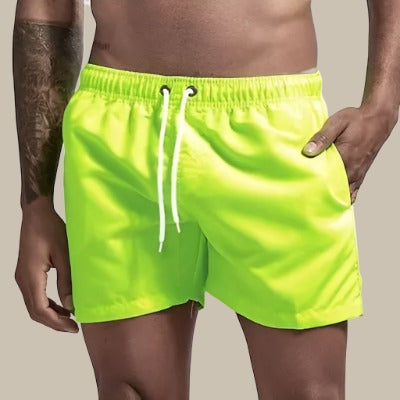 Men's Swim Shorts | Quick-Drying Fabric & Drawstring Waist | Mid-Thigh Length | Comfortable Fit