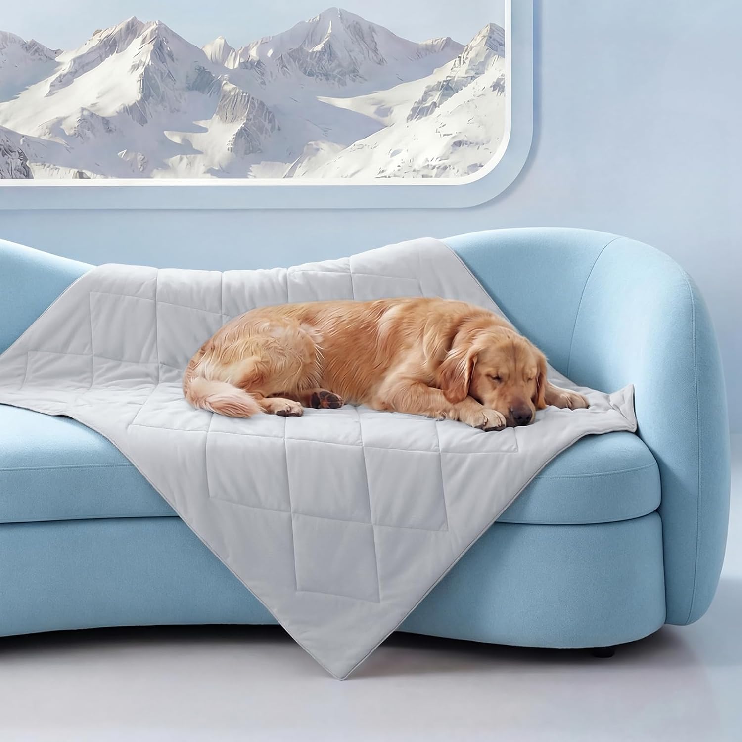 Cooling Blanket for Small & Medium Dogs | Washable Comfort Mat