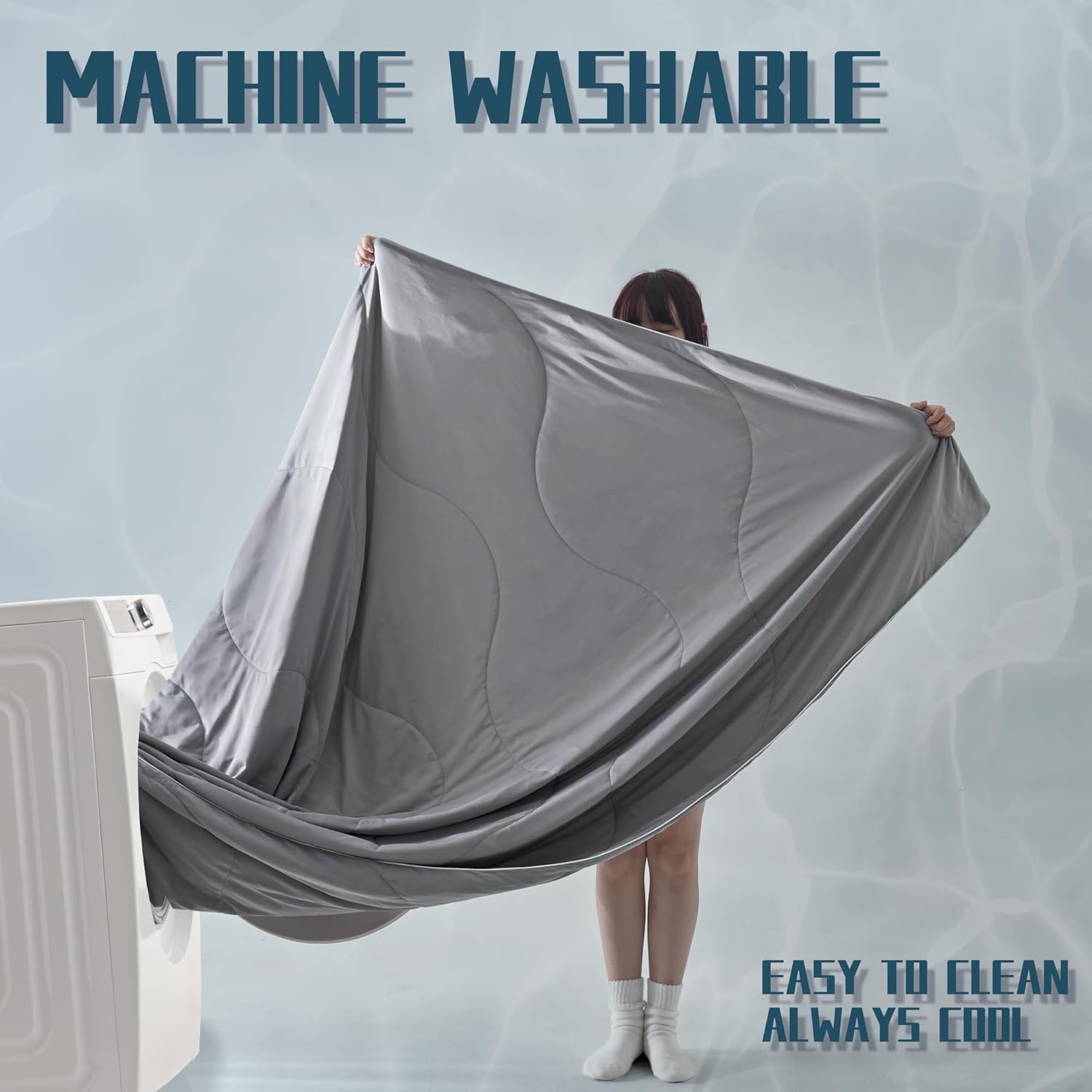 Lightweight Cooling Blanket Set with Pillowcases | Moisture-Wicking Fabric