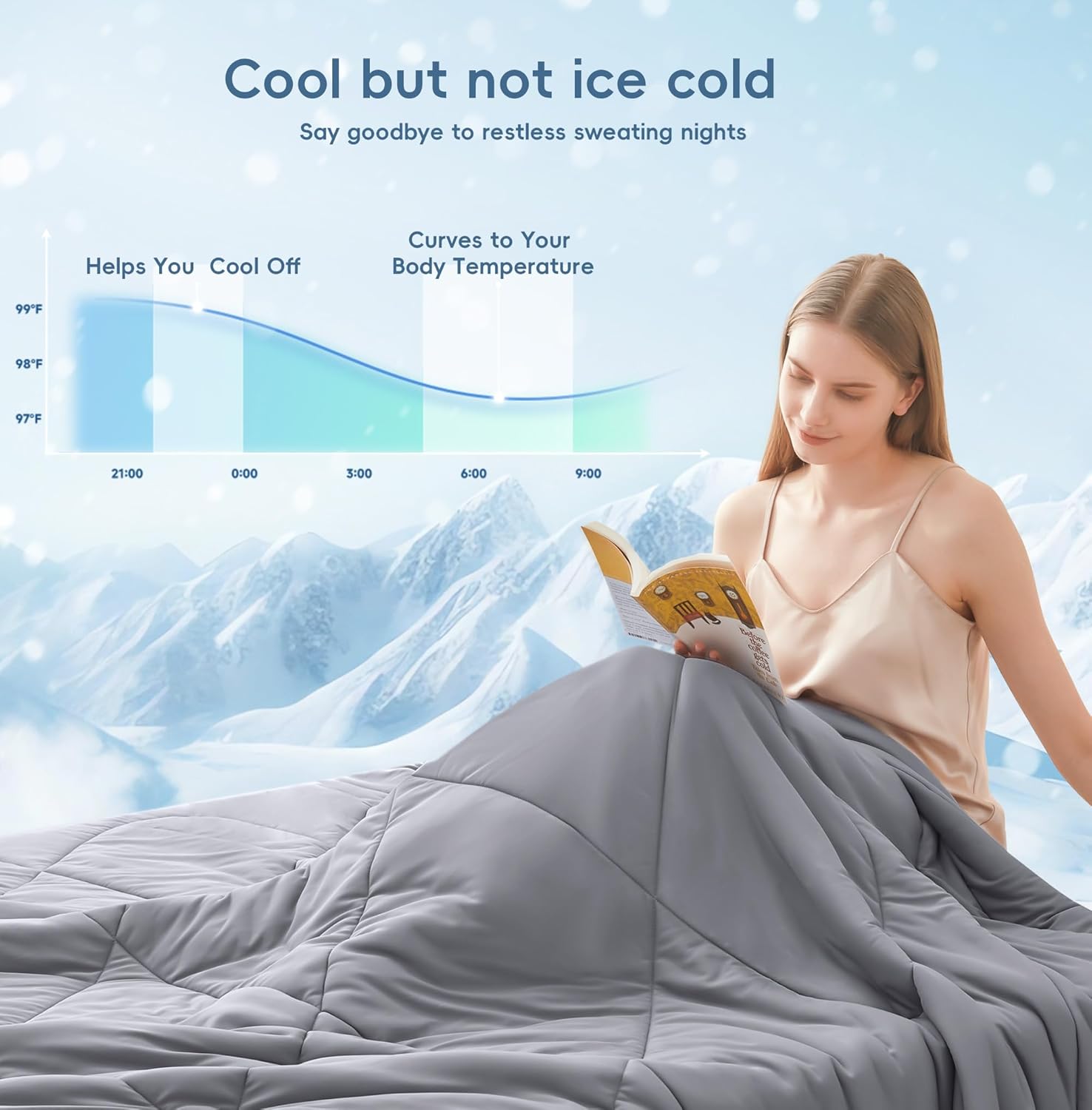 Cooling Blanket for Hot Sleepers – Double-Sided Soft and Breathable Design