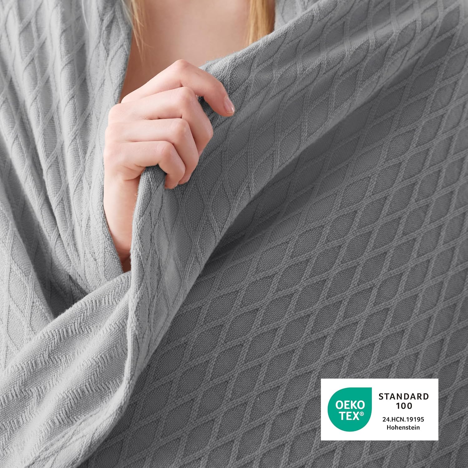 Cooling Bamboo Rayon Throw Blanket for Hot Sleepers - Lightweight Summer Comfort
