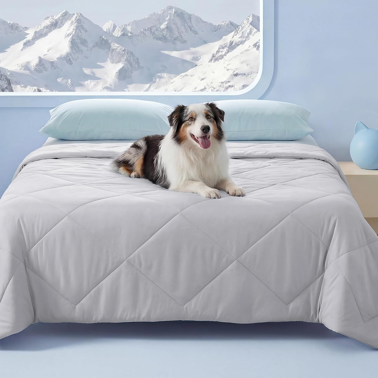 Cooling Dog Blanket for Small & Medium Dogs | Washable Comfort Mat