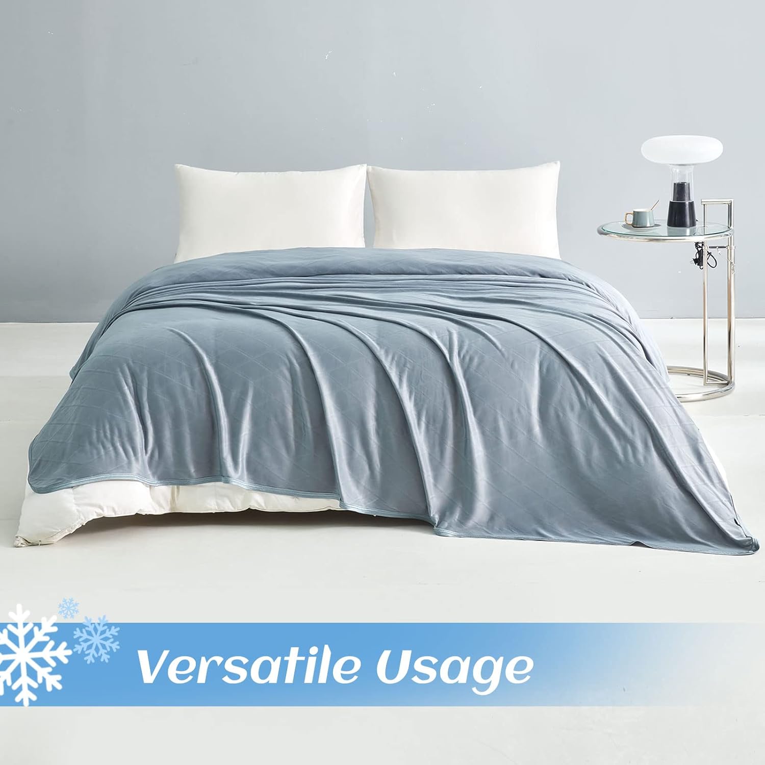Lightweight Double-Sided Cooling Blanket for Hot Sleepers – Breathable Summer Throw
