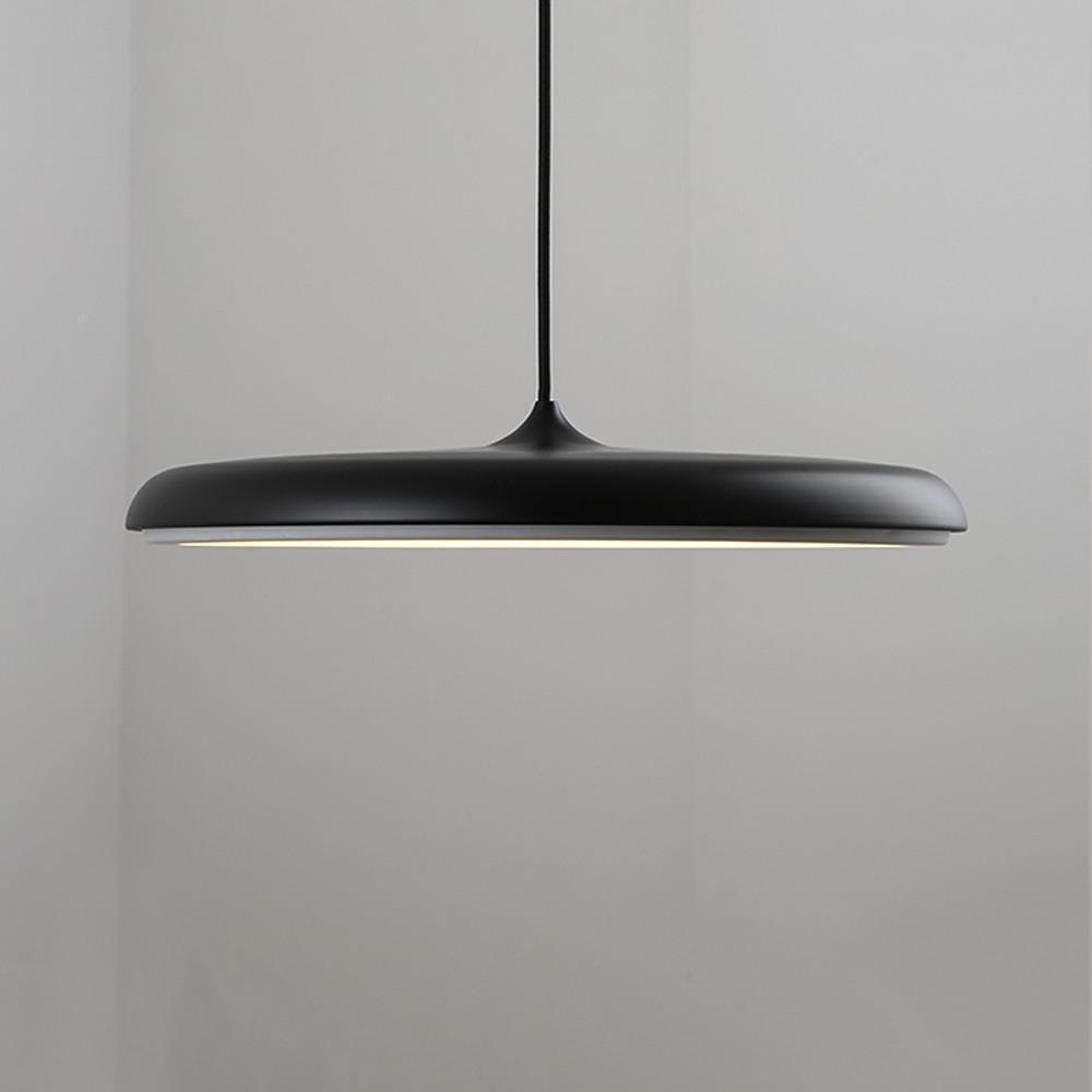 16'' Adjustable Modern Metal LED Flat Circular Pendant Lights Island Lights