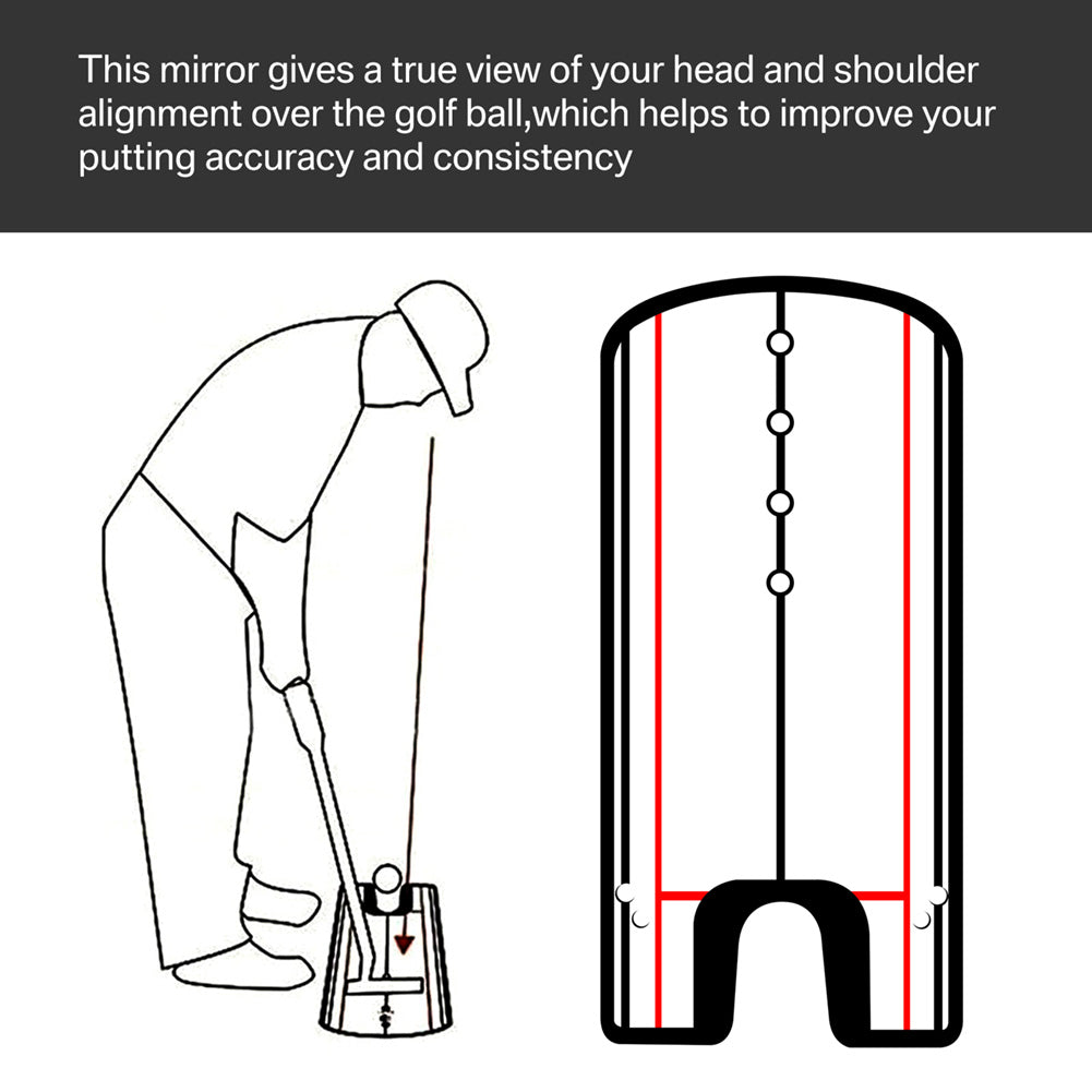 Putting Alignment Mirror for Golf Practice