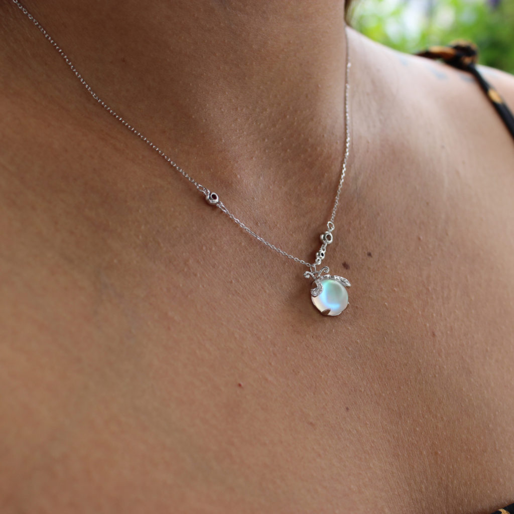 Celestial Glow Pendant Necklace in Sterling Silver