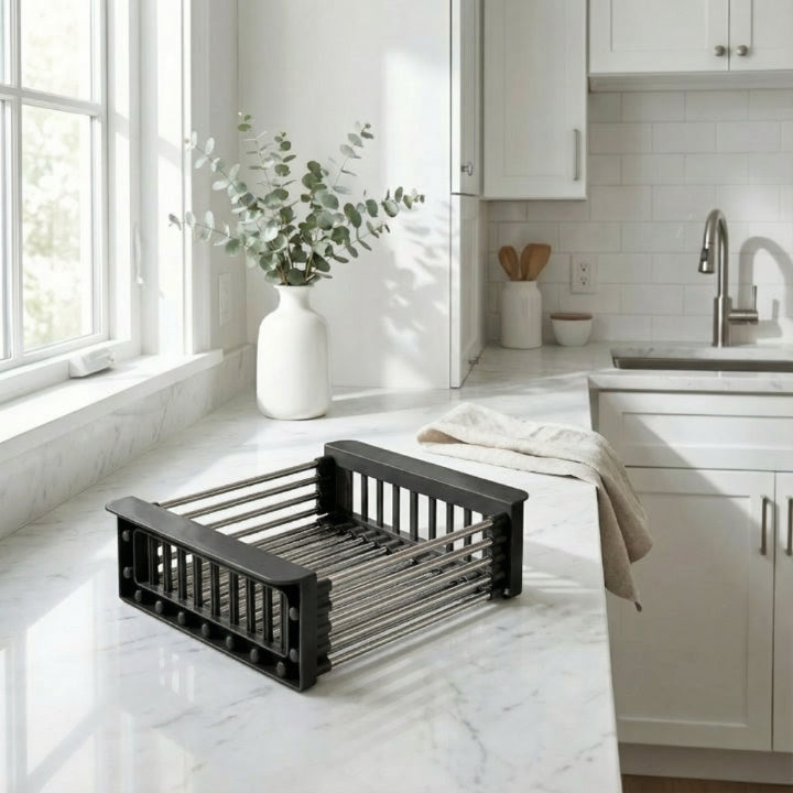 Adjustable Kitchen Dish Drain Rack