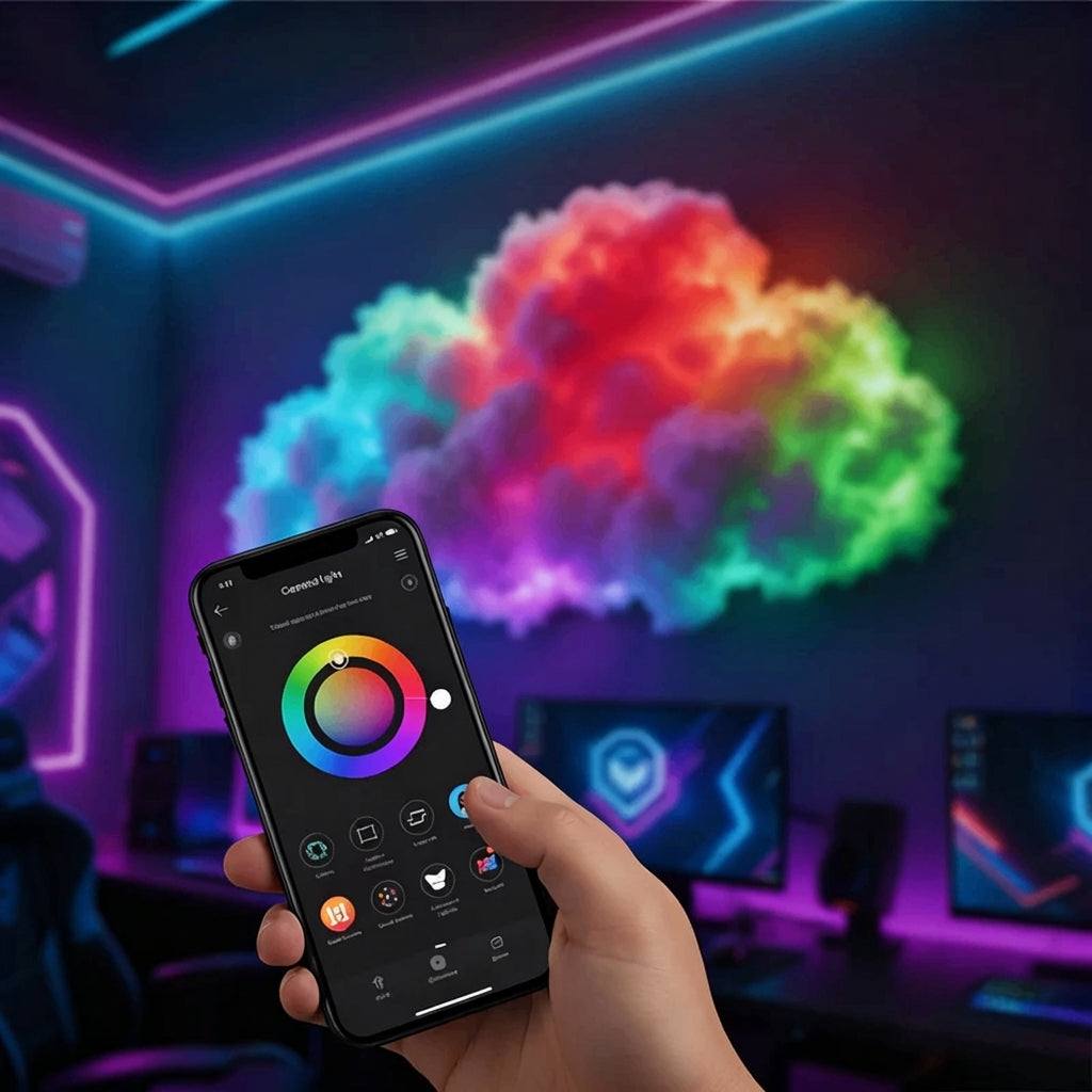 Personalized LED Cloud Lights – Colorful USB-Powered Decoration