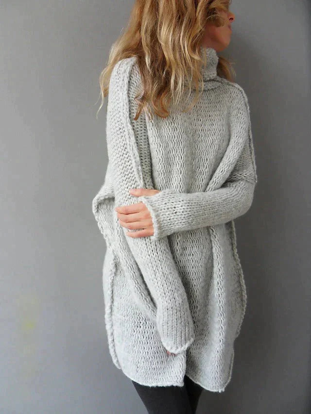Women’s Oversized Turtleneck Sweater | Cozy Knit Design | High-Quality Fabric | Warm Winter Layering