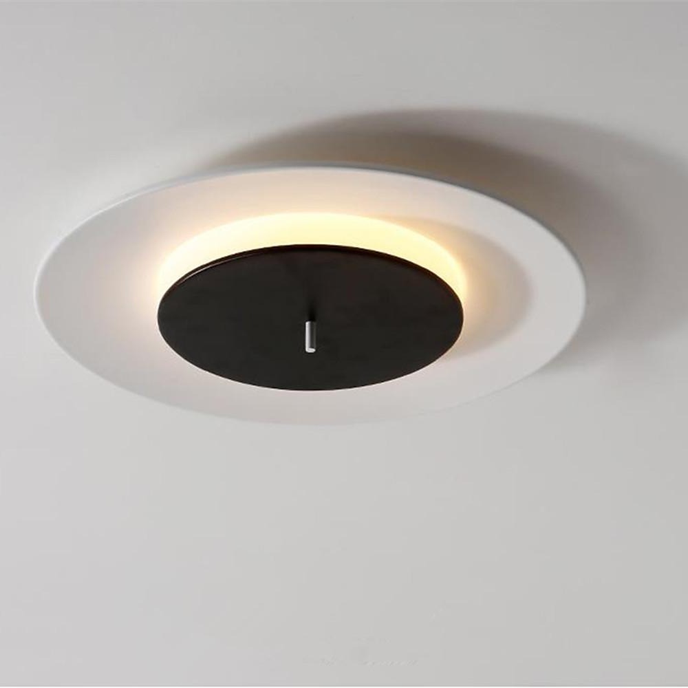 18'' LED 1-Light Geometric Shapes Flush Mount Lights Modern LED Metal Aluminum Acrylic Flush Mounts Semi Flush Mounts-dazuma