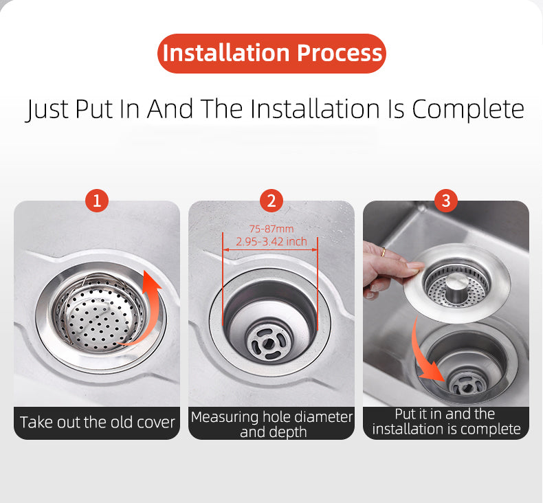 Ultimate Kitchen Sink Strainer & Stopper Solution