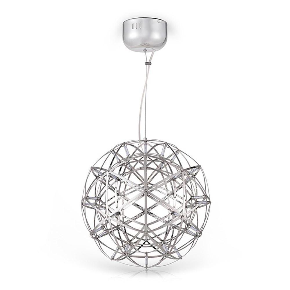 12 Inch Stainless Steel LED Endless Woven Sphere Pendant Modern Lights