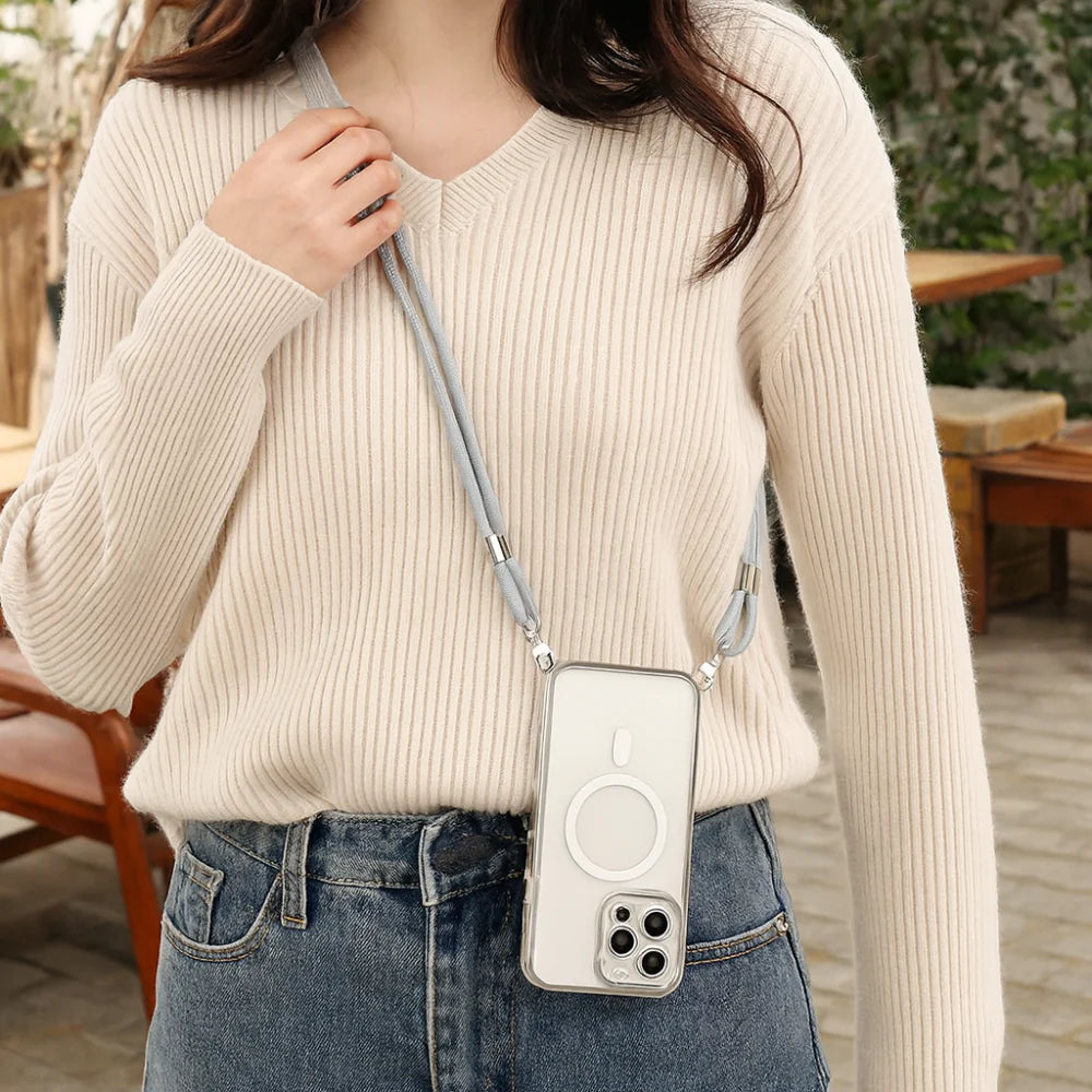 Chic Crossbody Phone Holder with MagSafe Compatibility