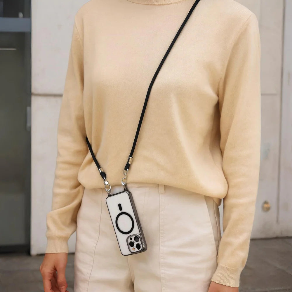 Chic Crossbody Phone Holder with MagSafe Compatibility