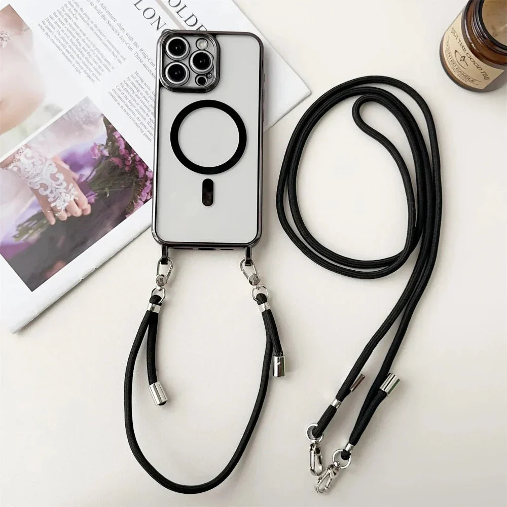 Secure Crossbody Phone Case with Adjustable Lanyard