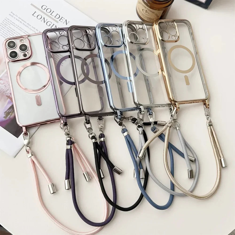 Secure Crossbody Phone Case with Adjustable Lanyard