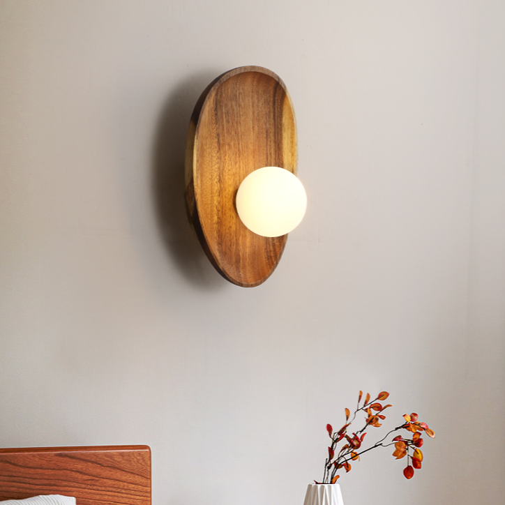 LumiNest Wooden Wall Light for a Welcoming Glow