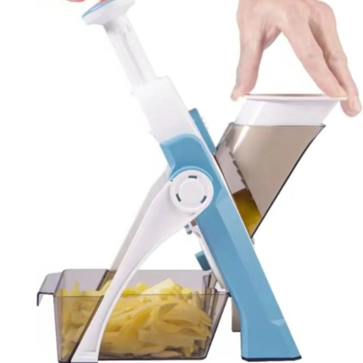 Multi-Functional Vegetable Cutter with Storage Tray